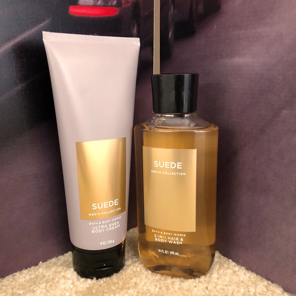 Bath and Body Works Suede Men!